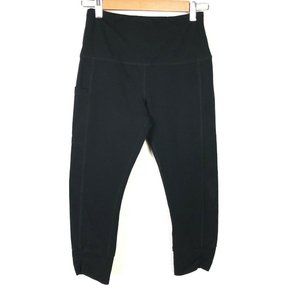 Lysse Black Cropped Capri Tummy Control Leggings S